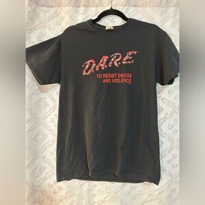 Fruit of the Loom Black D.A.R.E HD Cotton T-Shirt